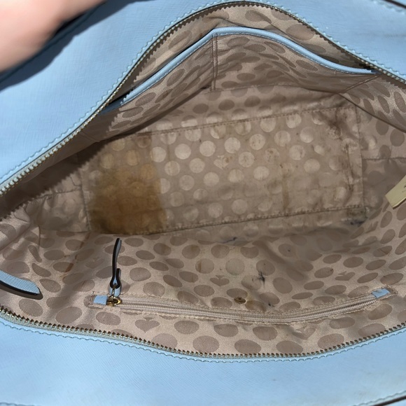 Kate Spade Blue Structured Tote with Minimalist Design - Picture 3 of 4
